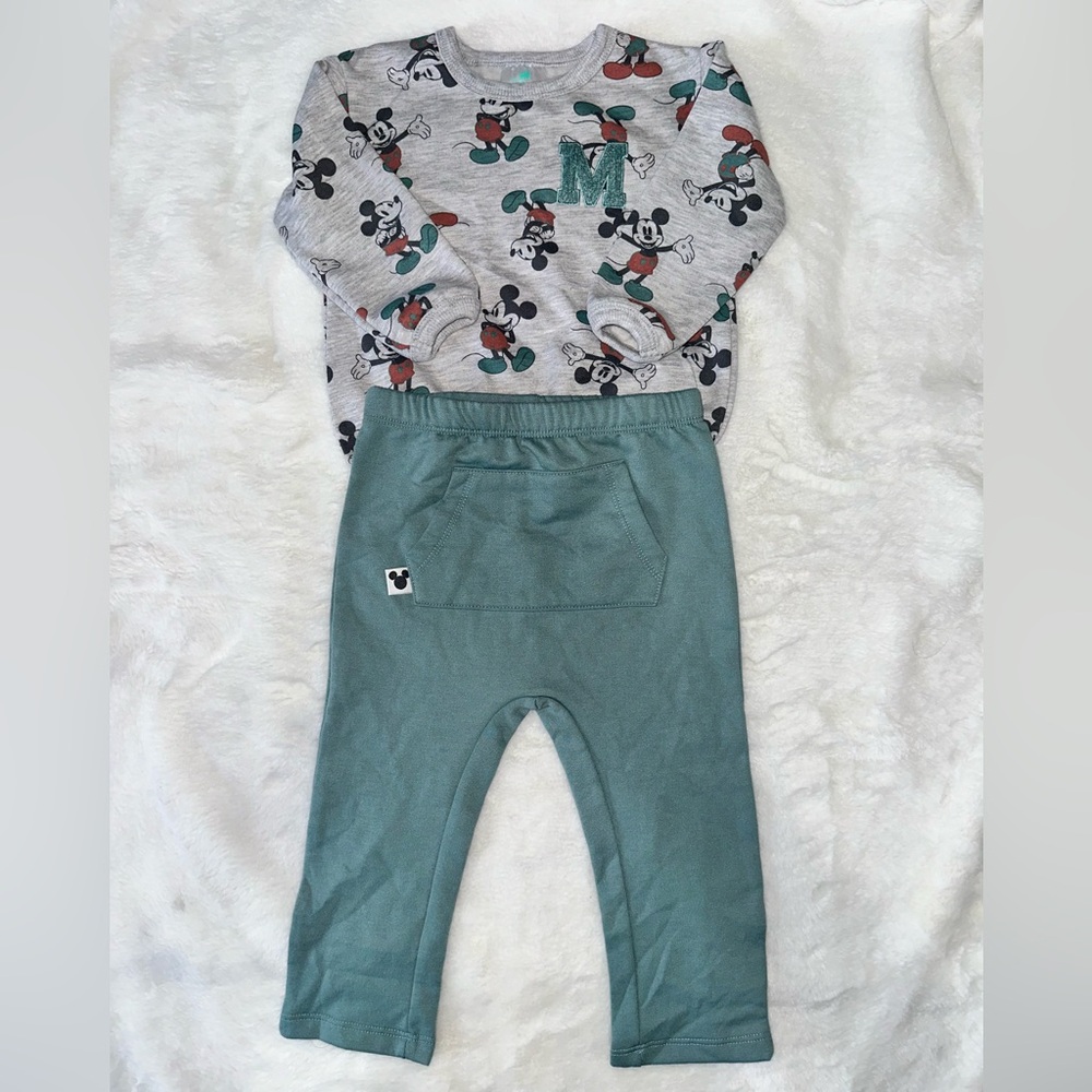 NWOT Disney Mickey Cotton Blend Sweat Set